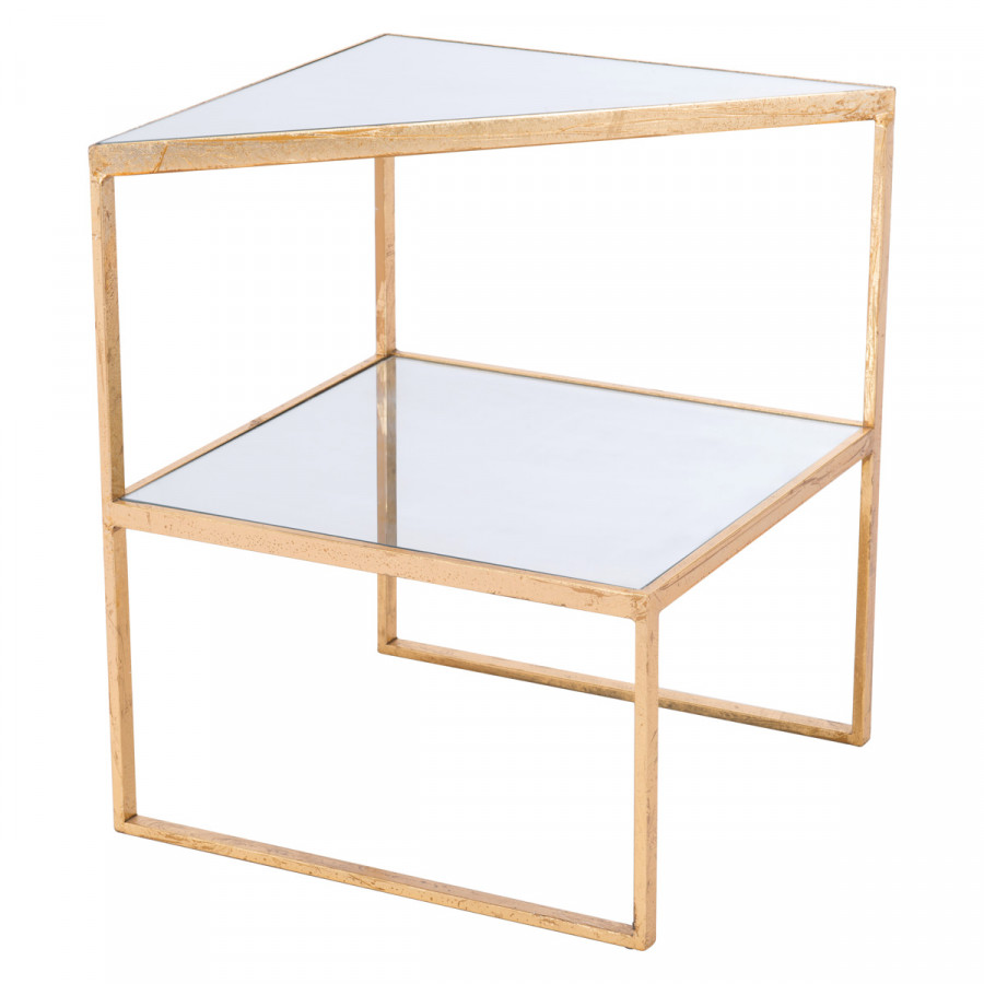 ZUO - Planes Side Table in Gold