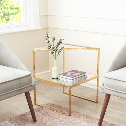 ZUO - Planes Side Table in Gold