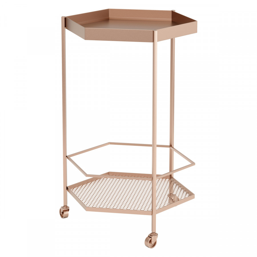 ZUO - Hex Bar Cart in Gold
