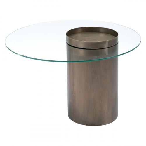 ZUO - Emi Coffee Table in Antique Gold/Clear
