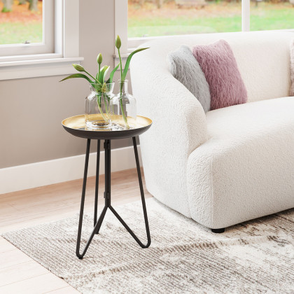 ZUO - Foley Accent Table in Gold/Black