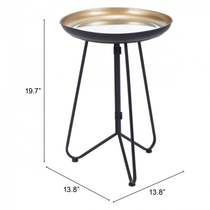 ZUO - Foley Accent Table in Gold/Black