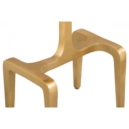 ZUO - Clement Side Table in White/Gold