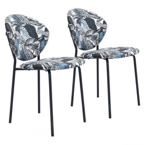 ZUO Clyde Dining Chair (Set Of 2) - Multi-Color/Black