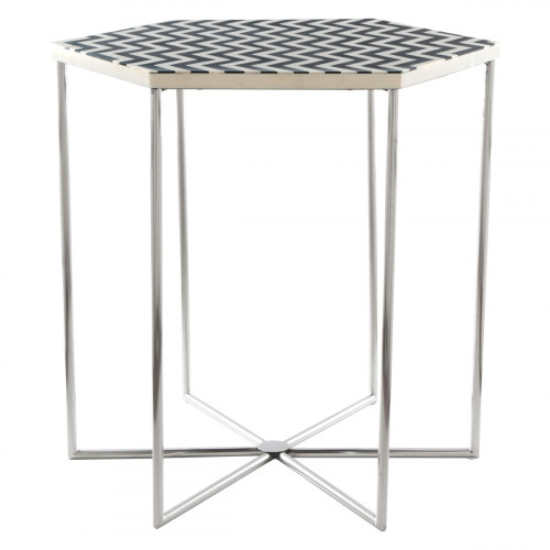 ZUO - Forma Side Table in Multi-Color/Silver