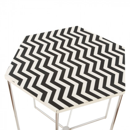ZUO - Forma Side Table in Multi-Color/Silver