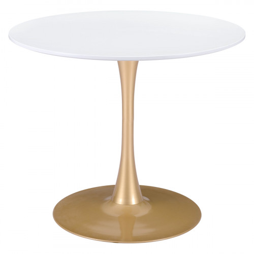 ZUO Opus Dining Table - White/Gold