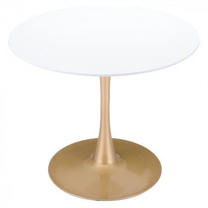 ZUO Opus Dining Table - White/Gold
