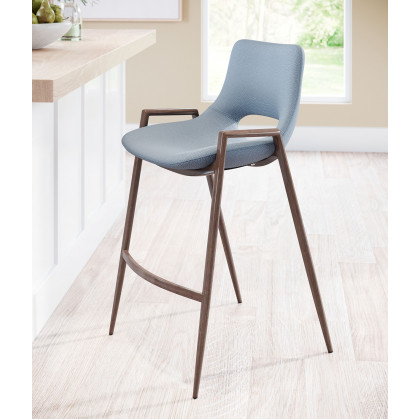 ZUO Desi Counter Chair (Set Of 2) - Gray/Dark Brown