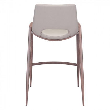 ZUO Desi Counter Chair (Set Of 2) - Beige/Dark Brown