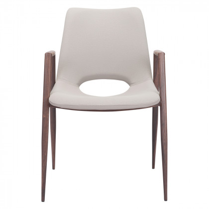 ZUO Desi Dining Chair (Set Of 2) - Beige/Dark Brown