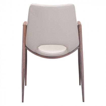 ZUO Desi Dining Chair (Set Of 2) - Beige/Dark Brown