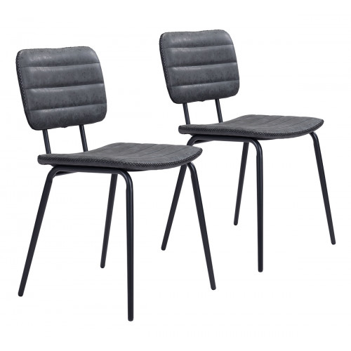 ZUO - Boston Dining Chair (Set Of 2) in Vintage Black