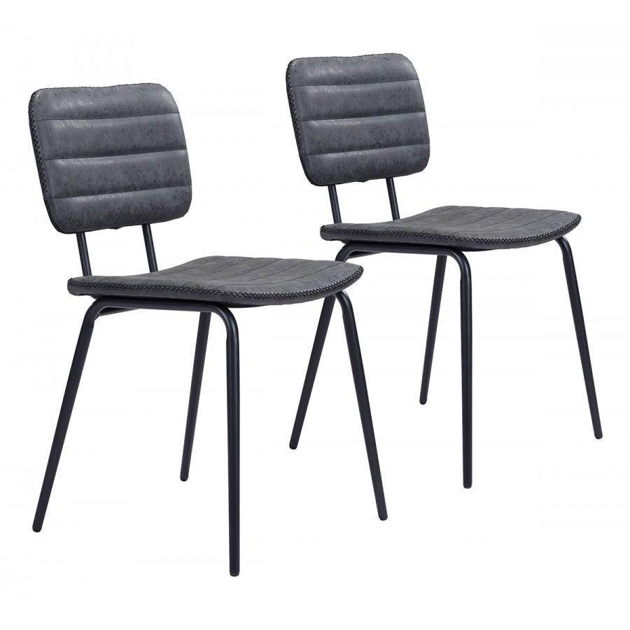 ZUO - Boston Dining Chair (Set Of 2) in Vintage Black
