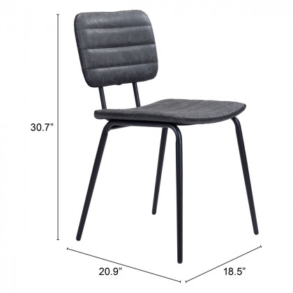 ZUO - Boston Dining Chair (Set Of 2) in Vintage Black