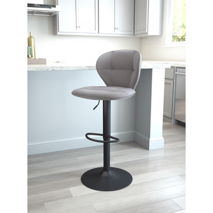 ZUO Salem Bar Chair - Gray/Black