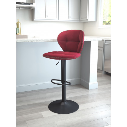 ZUO Salem Bar Chair - Red/Black