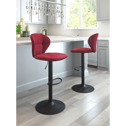 ZUO Salem Bar Chair - Red/Black