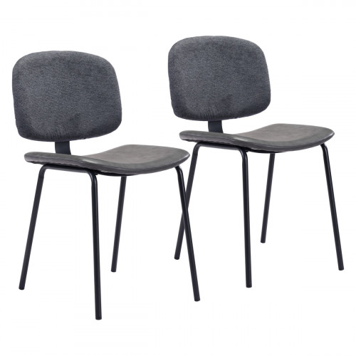 ZUO Worcester Dining Chair (Set Of 2) - Gray/Black
