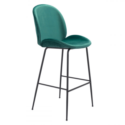ZUO Miles Bar Chair - Green/Black