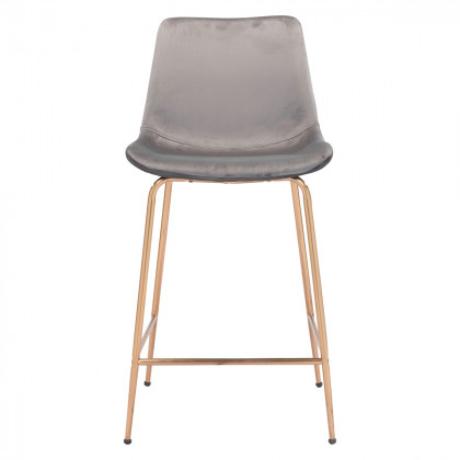 ZUO Tony Counter Chair - Gray/Gold