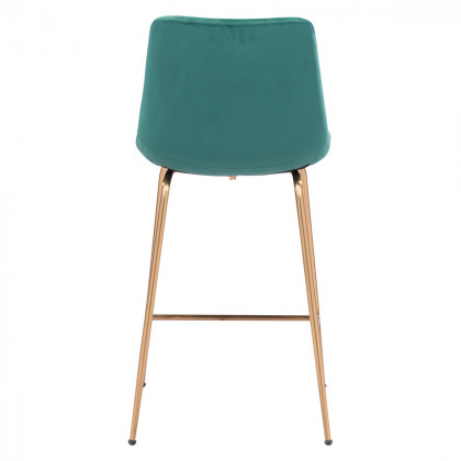 ZUO Tony Counter Chair - Green/Gold