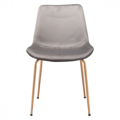 ZUO Tony Dining Chair (Set Of 2) - Gray/Gold