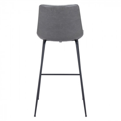 ZUO Byron Bar Chair - Gray/Black