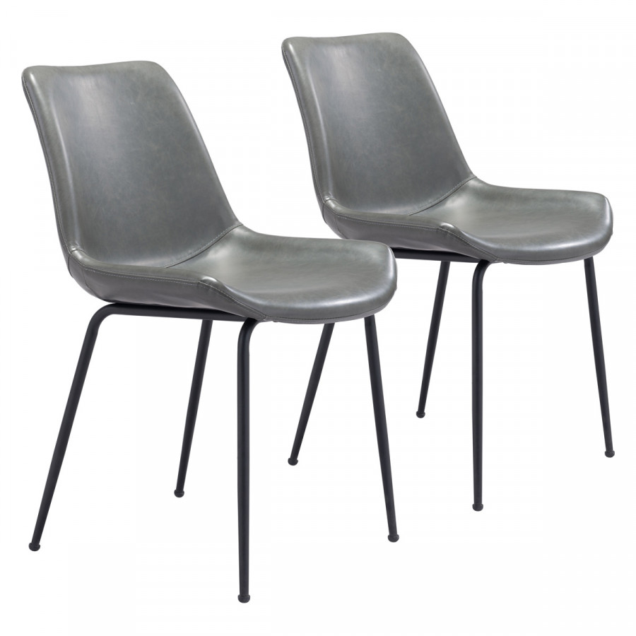ZUO Byron Dining Chair (Set Of 2) - Gray/Black