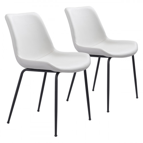 ZUO Byron Dining Chair (Set Of 2) - White/Black