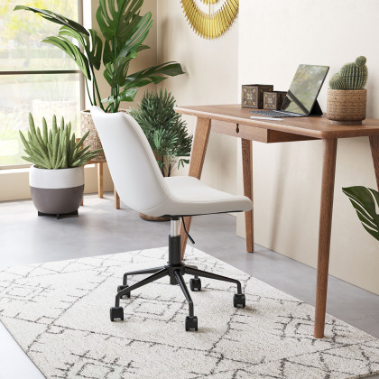 ZUO Byron Office Chair - White/Black