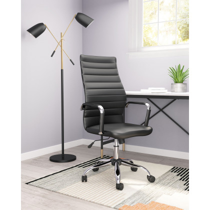 ZUO Primero Office Chair - Black/Silver