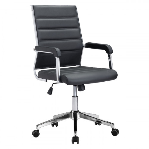 ZUO Liderato Office Chair - Black/Silver