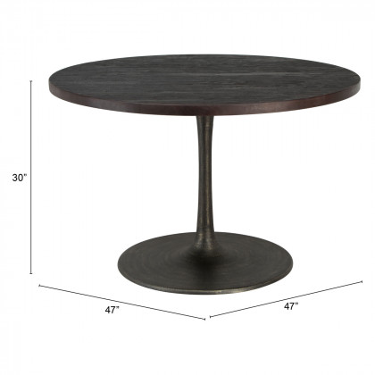 ZUO - Seattle Dining Table in Dark Brown