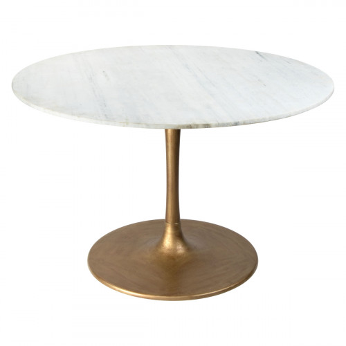 ZUO - Ithaca Dining Table in White/Gold