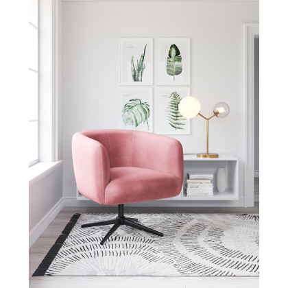 ZUO - Elia Accent Chair in Pink/Black