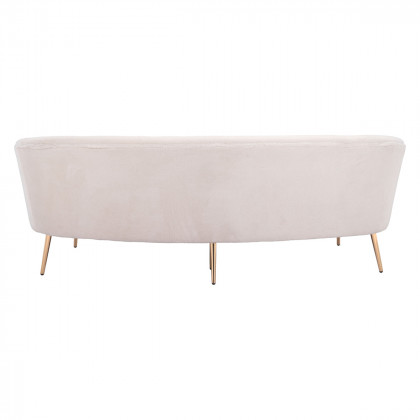 ZUO - Luna Sofa in White/Gold