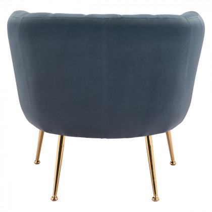 ZUO Deco Accent Chair - Gray/Gold