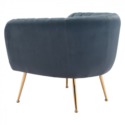 ZUO Deco Accent Chair - Gray/Gold
