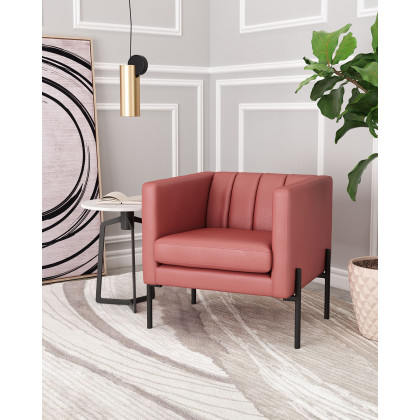 ZUO Jess Accent Chair - Rust/Black
