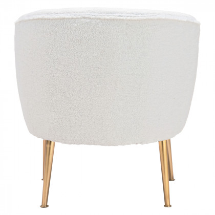 ZUO - Sherpa Accent Chair in Beige/Gold