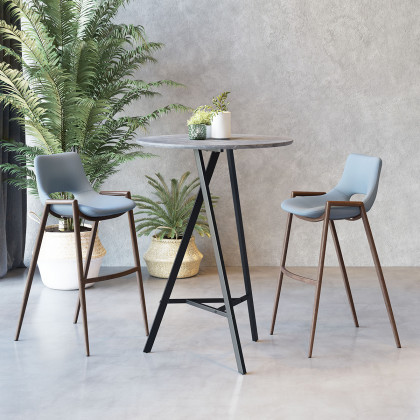 ZUO - Metz Bar Table in Gray/Black