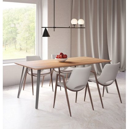 ZUO - Perpignan Dining Table in Brown/Black