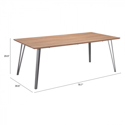 ZUO - Perpignan Dining Table in Brown/Black