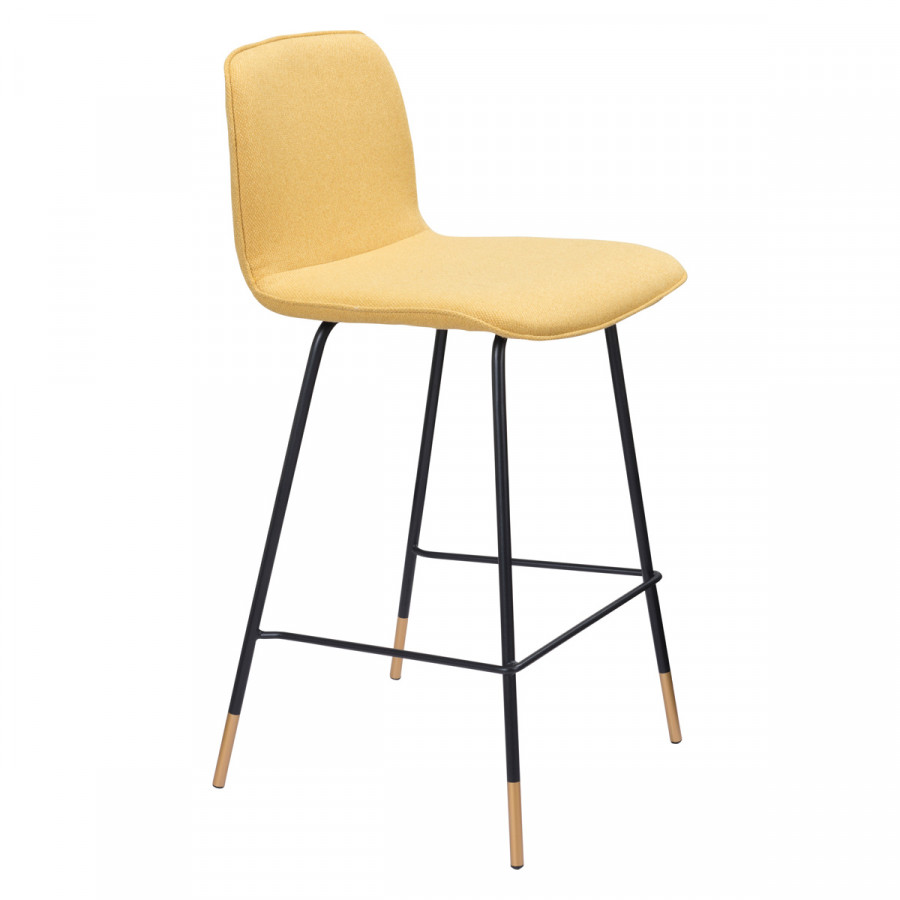 ZUO Var Counter Chair - Yellow/Black/Gold
