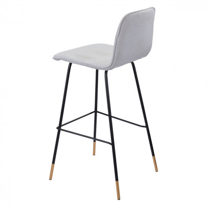 ZUO - Gironde Bar Chair in Light Gray/Black