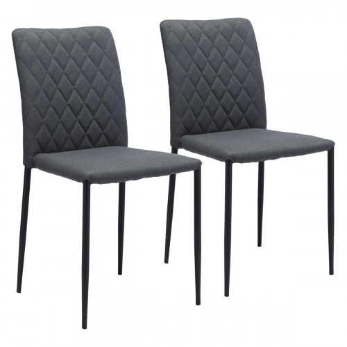 ZUO Harve Dining Chair (Set Of 2) - Gray/Black