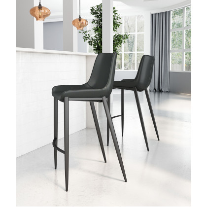 ZUO Magnus Bar Chair (Set Of 2) - Black