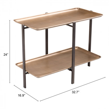 ZUO - Benjamin Coffee Table in Gold/Dark Gray