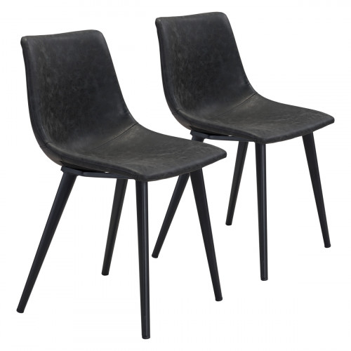 ZUO Daniel Dining Chair (Set Of 2) - Vintage Black/Black
